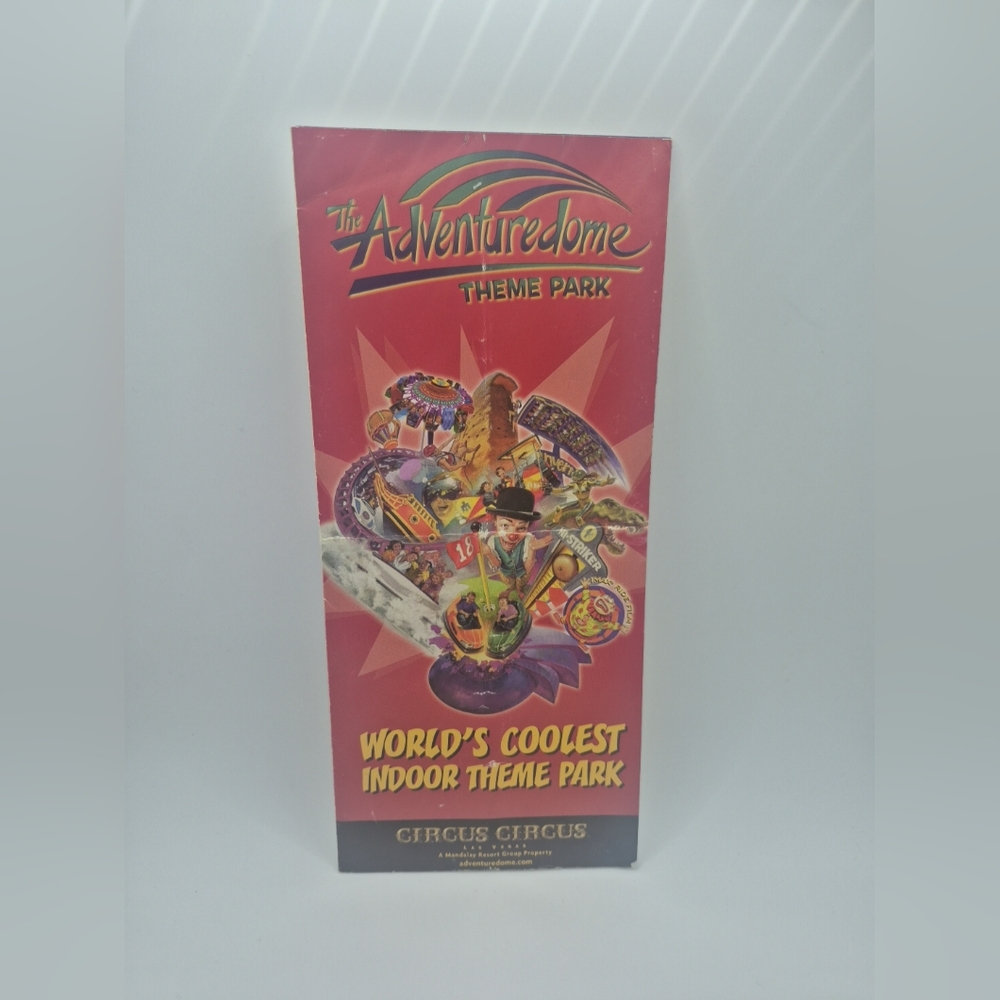 The Adventuredome Theme Park Circus Circus Map/Guide (Early 2000s)